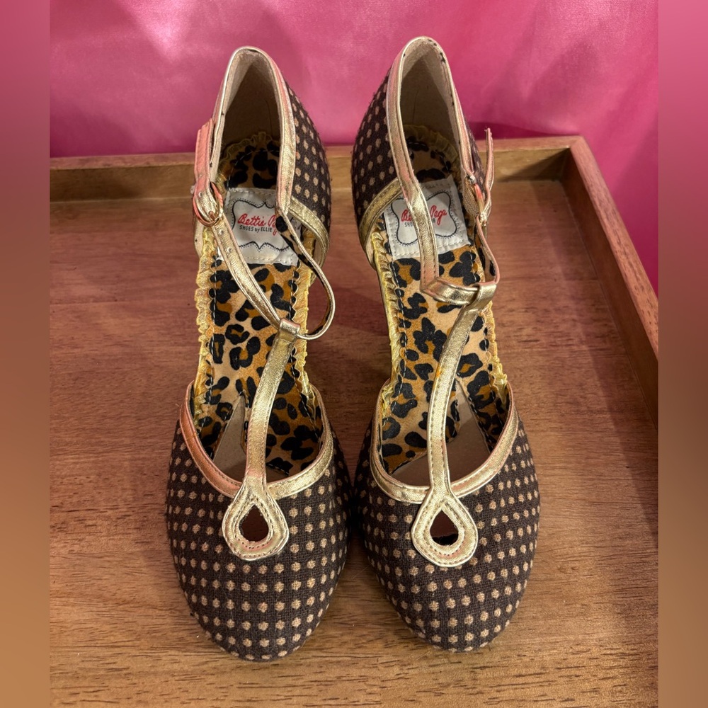 Bettie Page T Strap Heels
